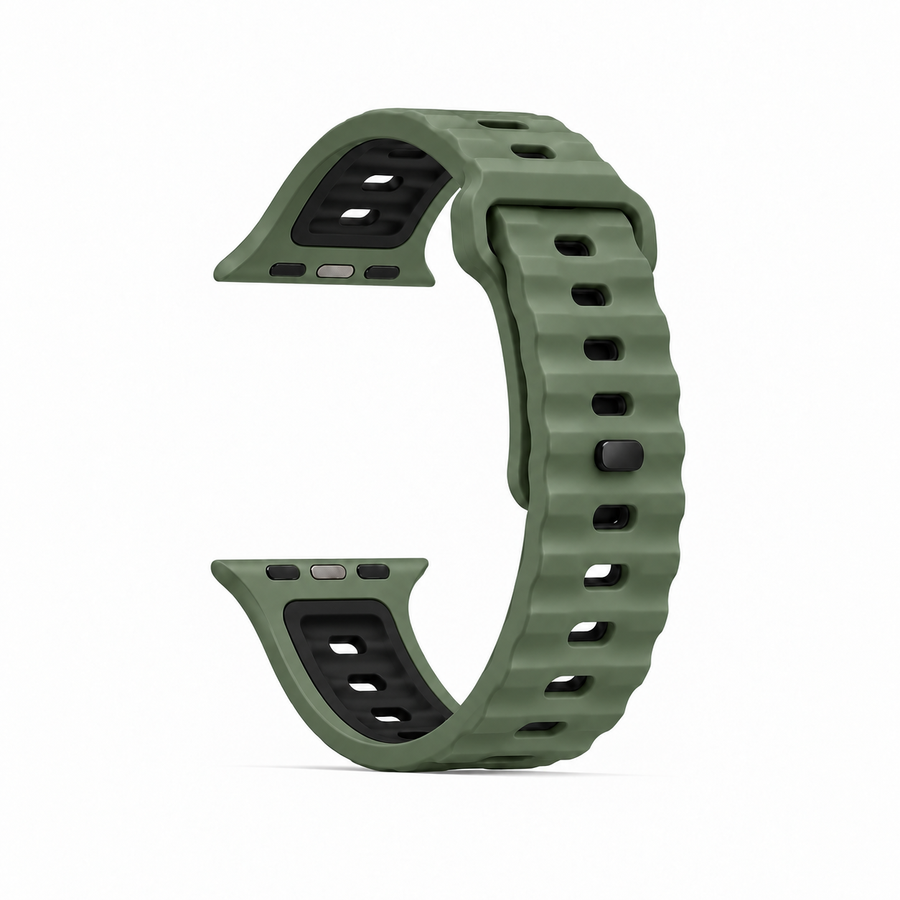 Apple Watch Armband Pulse Camo Green