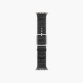 Black cocodrile leather strap for apple watch - Sidney